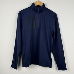 RLX Ralph Lauren Pullover Men's Small Navy Wicking 1/4 Zip Golf Athletic Sweater